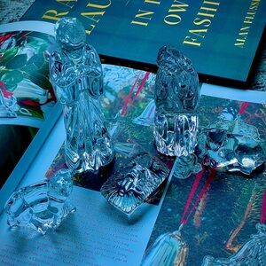 Vintage retired Waterford Crystal the nativity collection set